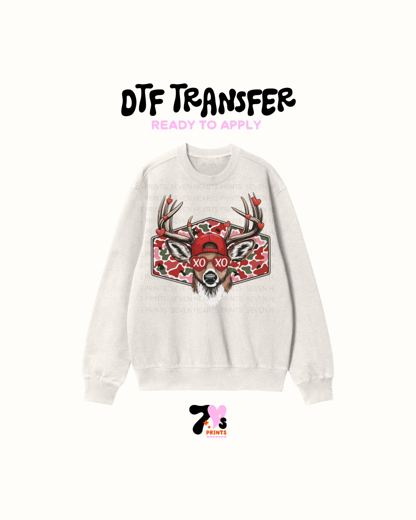 Deer valentine- DTF Transfers