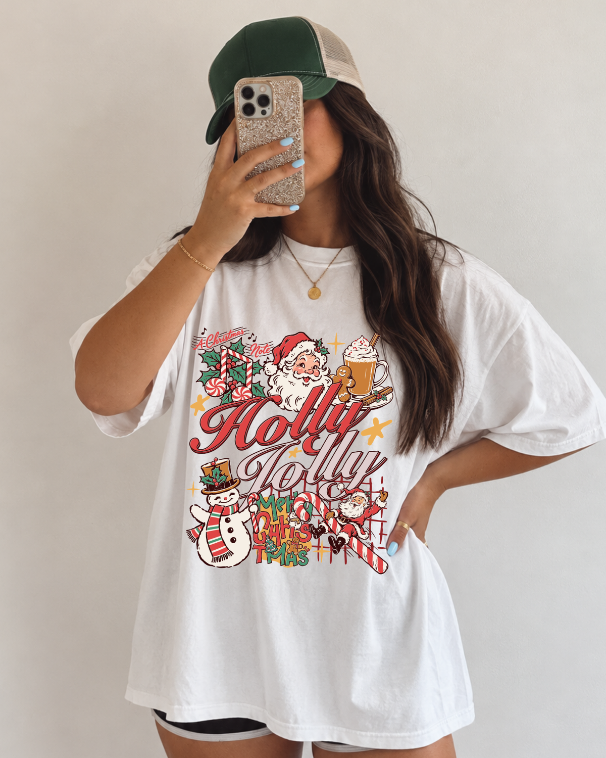 Holly jolly snowman xmas - DTF Transfers