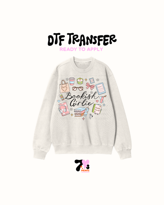 Bookish  girlie - DTF Transfer
