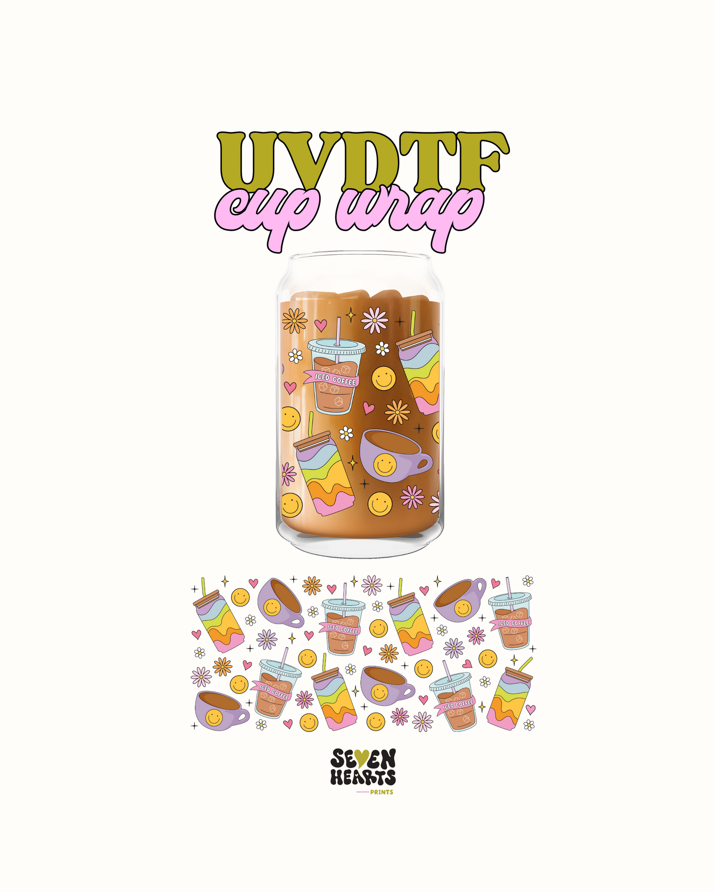 Amante del café helado - UV DTF