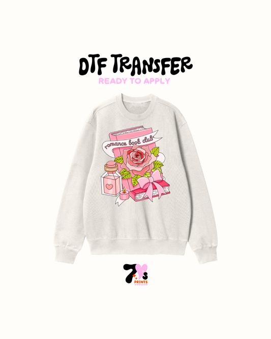 Romance book club flower - DTF Transfer