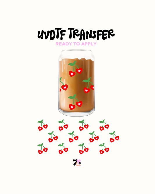 Cherries hearts- UVDTF Wrap