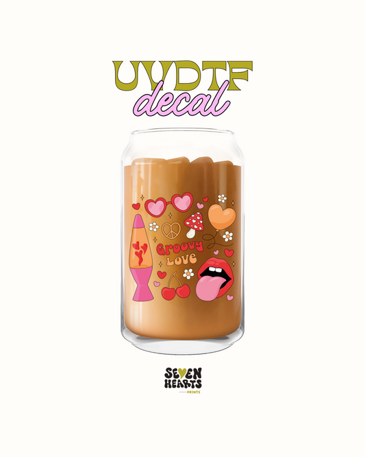 Groovy Love - UVDTF Decal