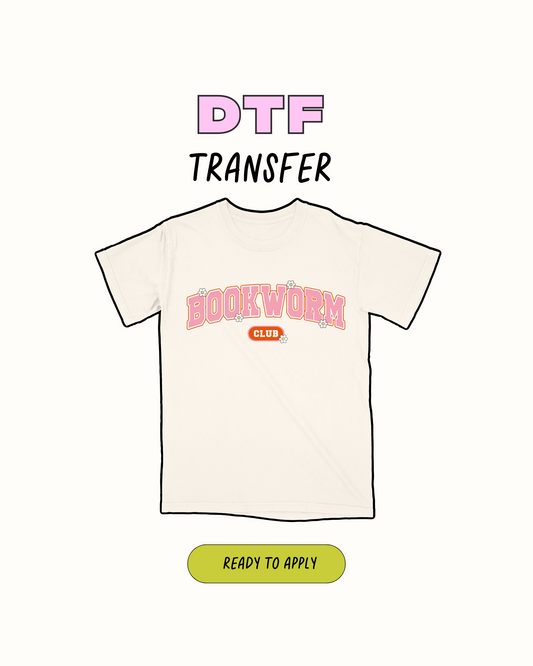 Bookworkm - DTF Transfer