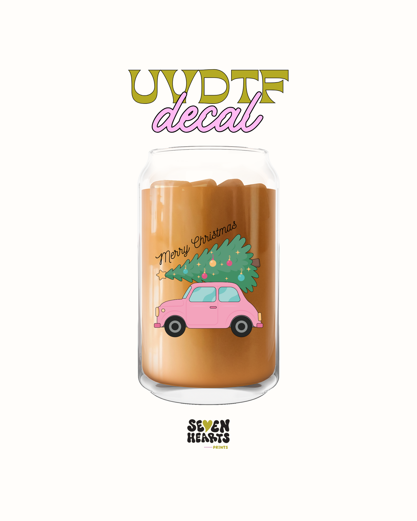 merry xmas car - UVDTF