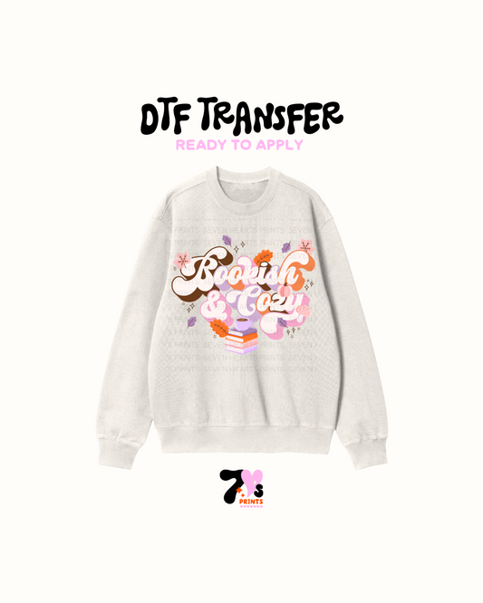 Bookish cozy- DTF Transfer