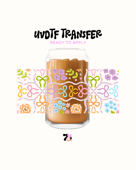 Colorfull Flower Cup - UVDTF Wrap