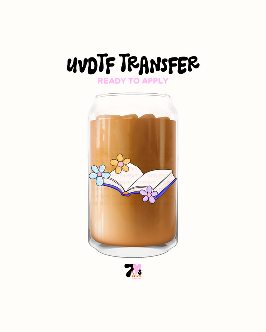 Flower books- UVDTF Decal