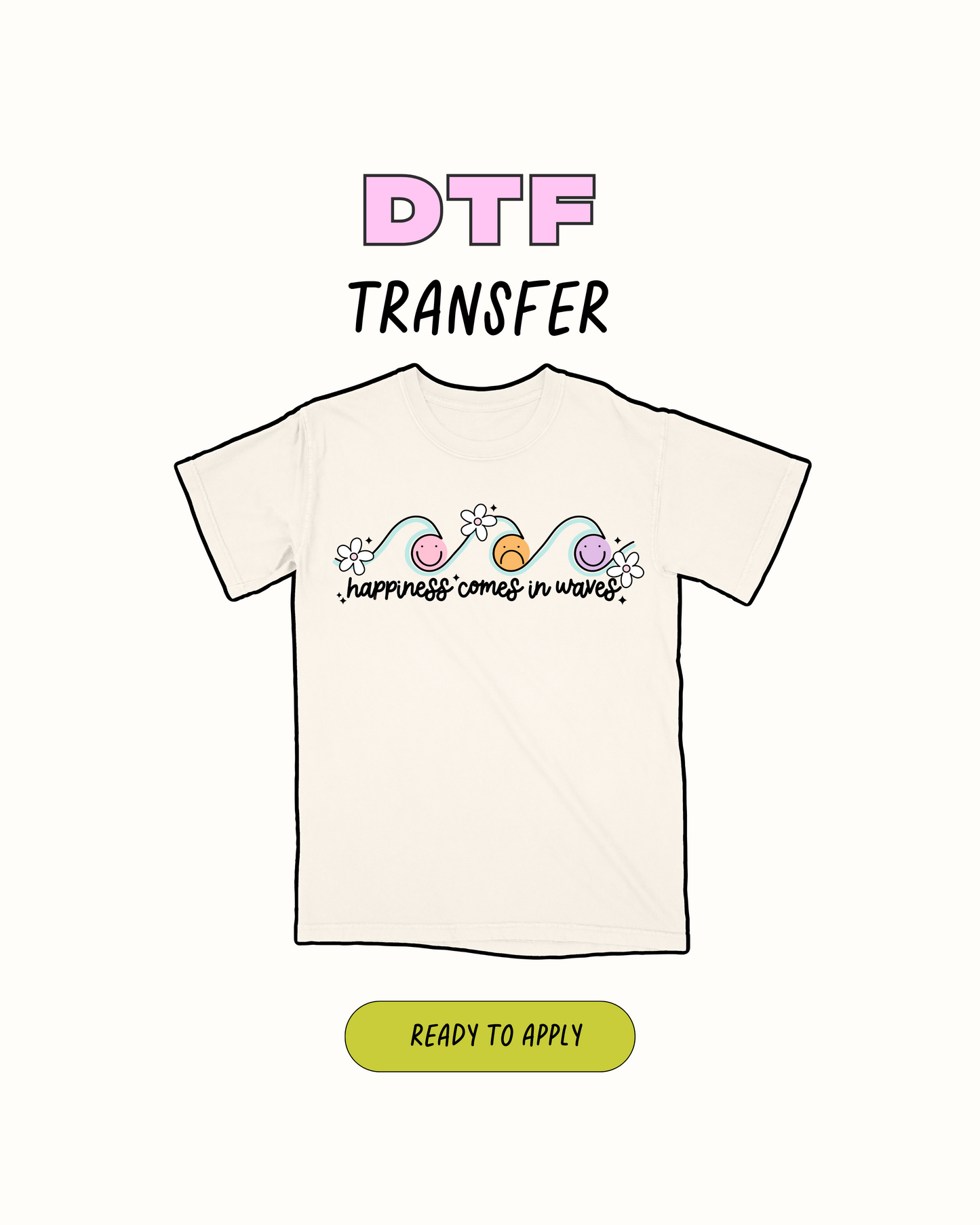 Waves - DTF Transfer