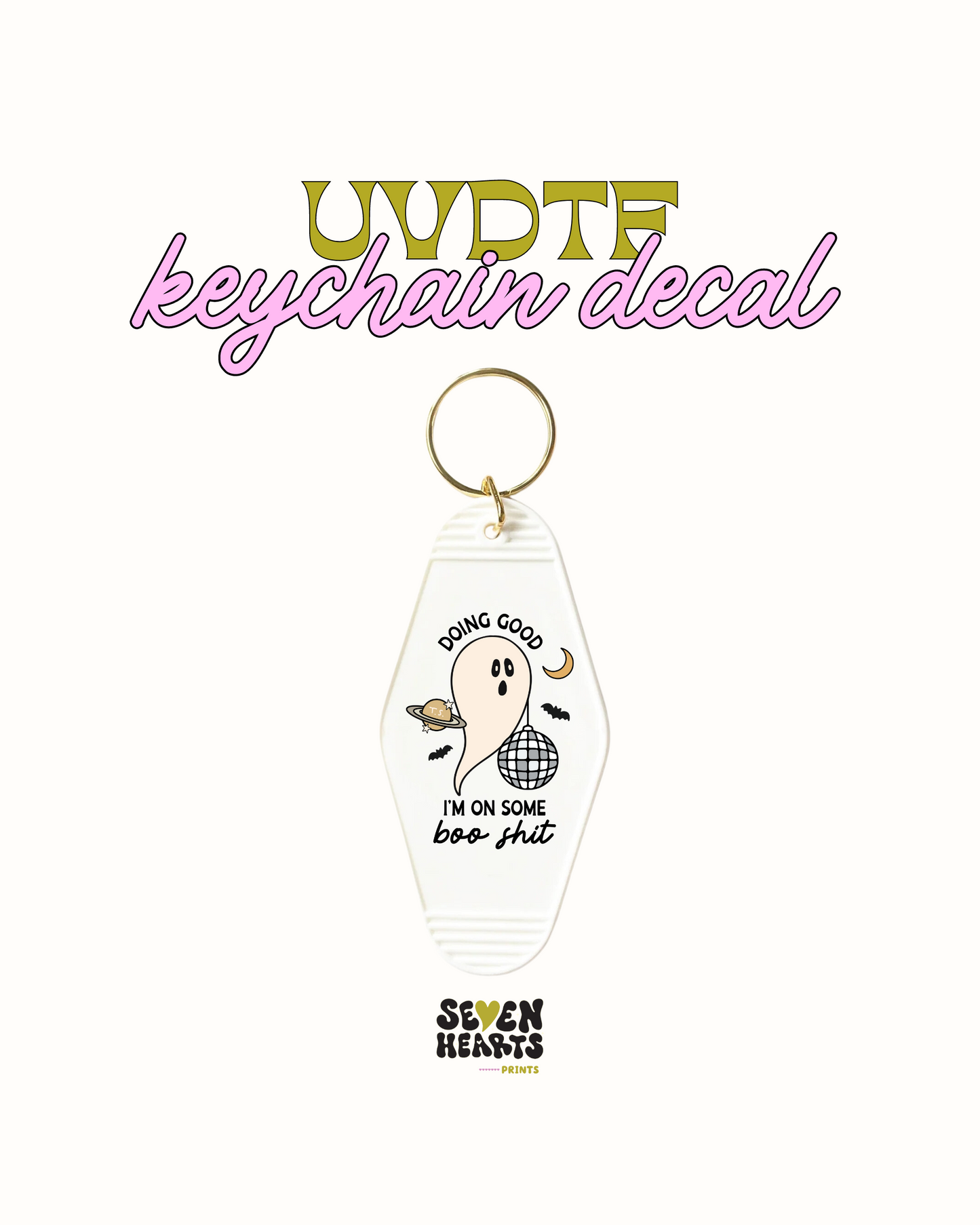 Doing good in on boo shit - Keychain Decal Set of 5 UVDTF