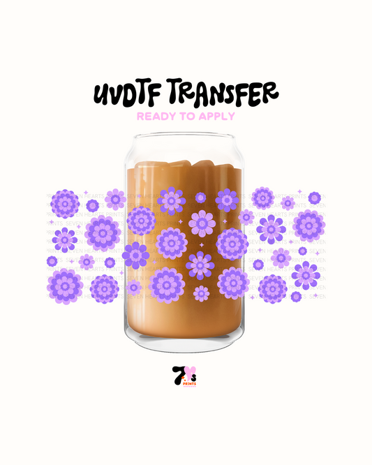 Purple Flowers - UVDTF Wrap