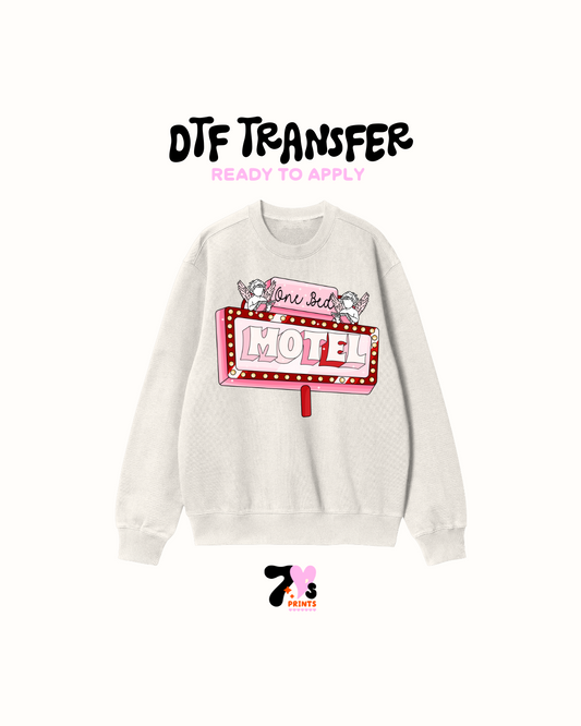 One bed motel- DTF Transfer