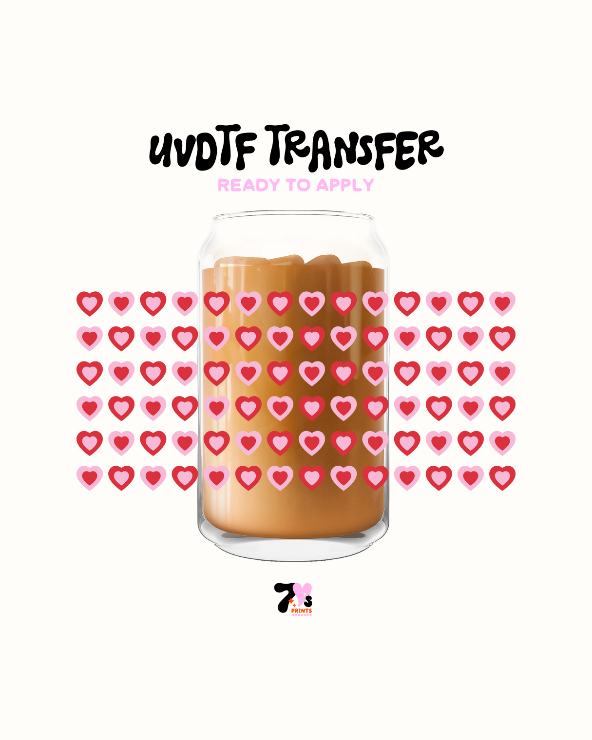 Hearts  - UVDTF Wrap