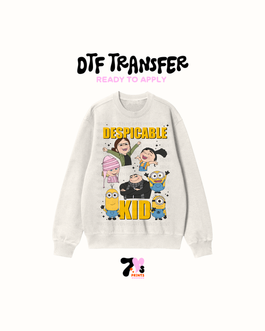 Despicable Kid - DTF Transfers
