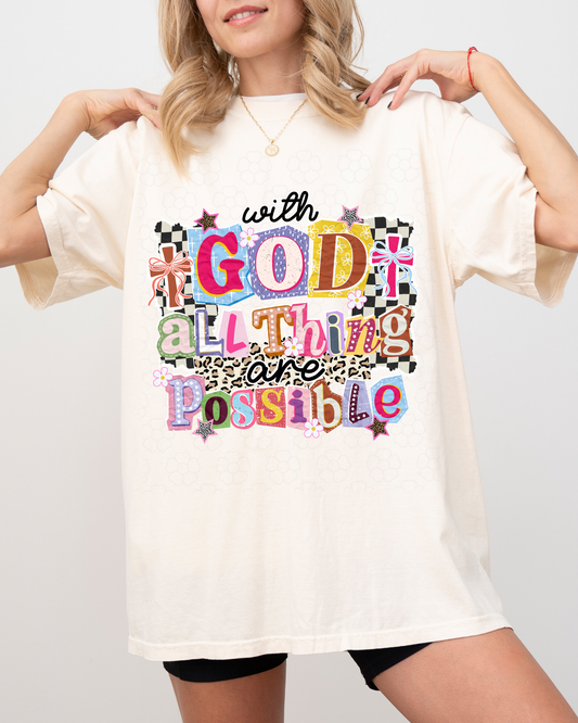 With god everything is possible - DTF Transfers