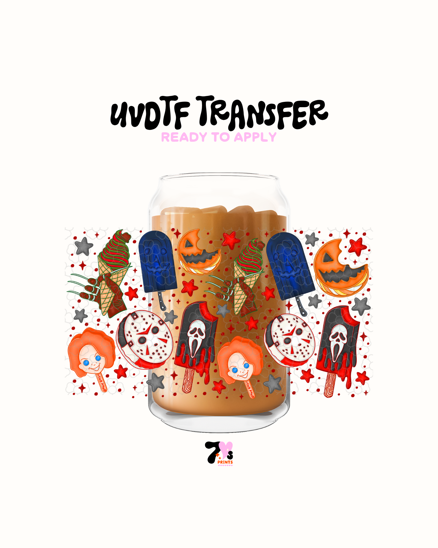 Scary ice cream vibes - UVDTF Wrap