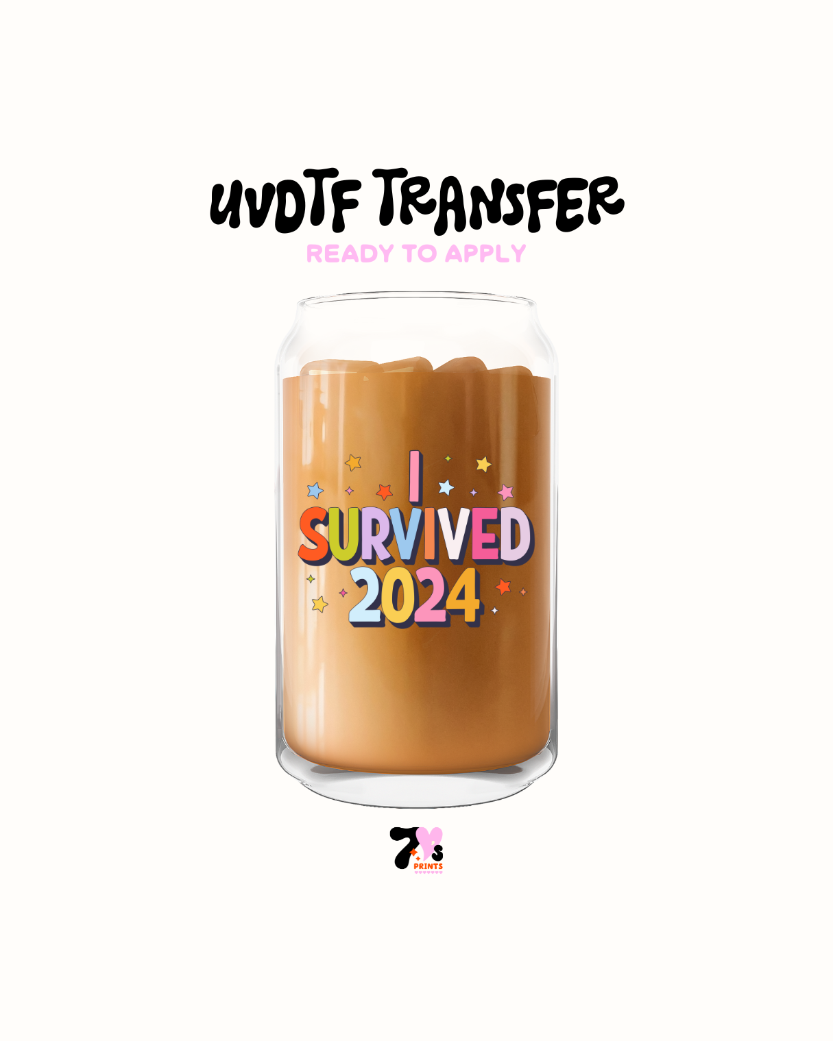 I survived 2024 - UVDTF decal