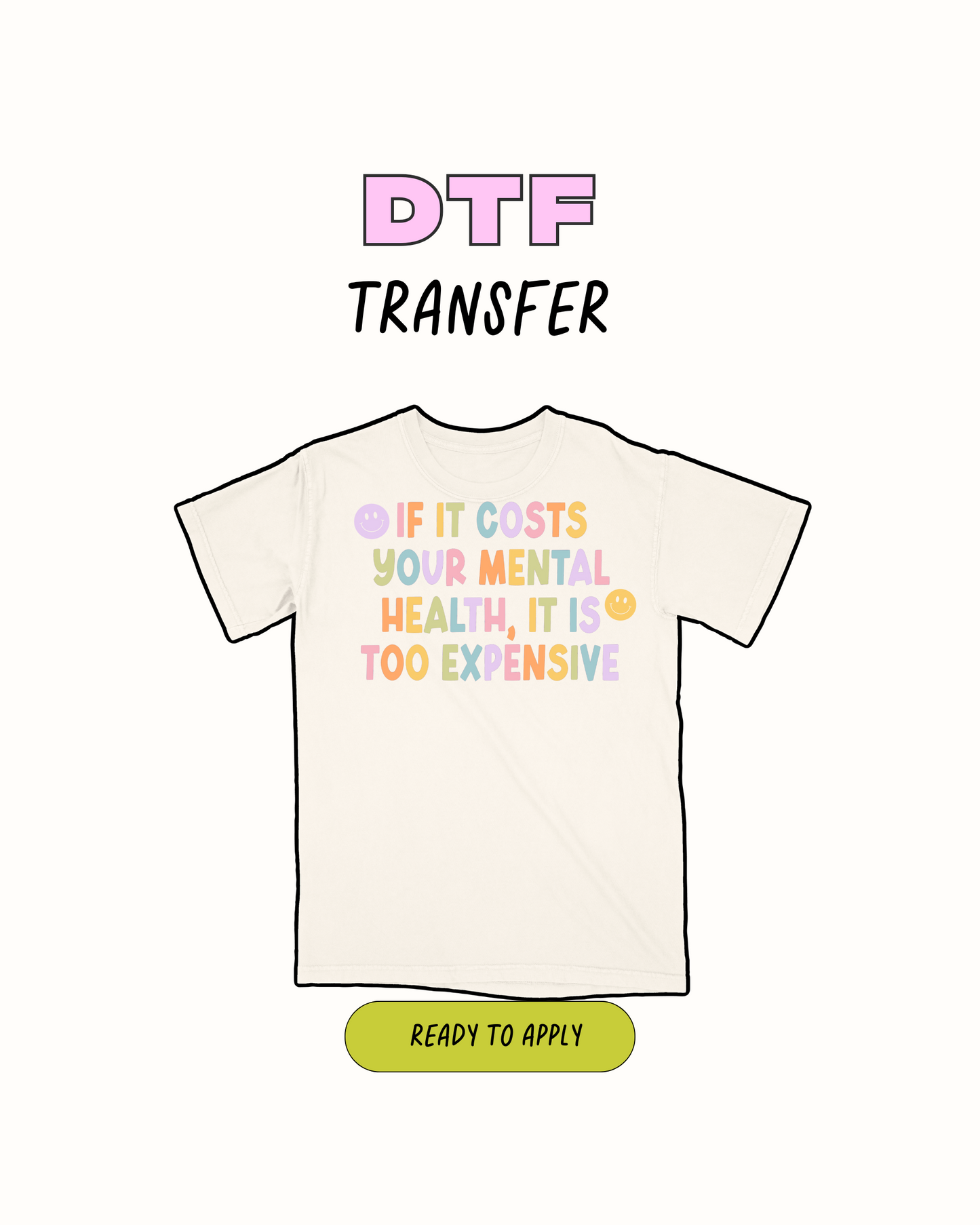 demasiado caro - Transferencia DTF