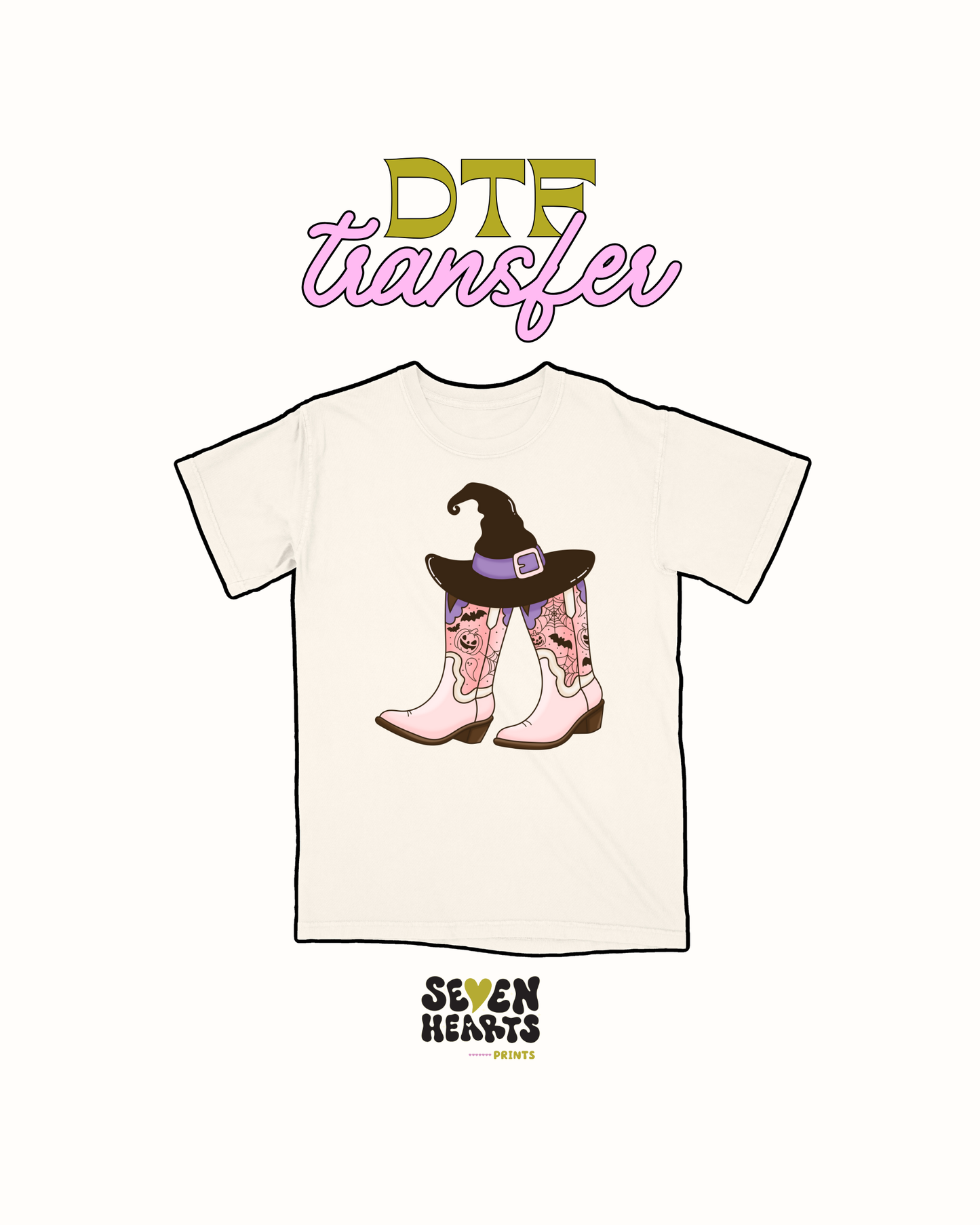 witch boot hats - DTF Transfer