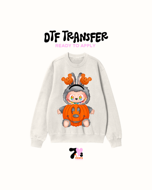 Gray la bubu mouse DTF Transfers