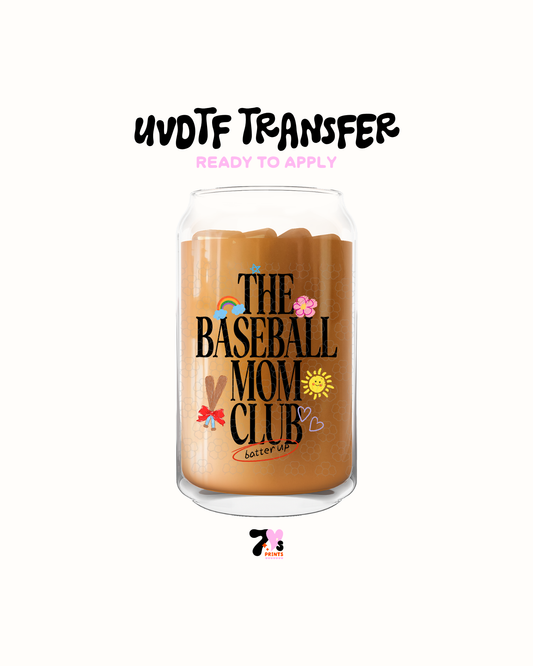 The baseball mom club- UVDTF Decal