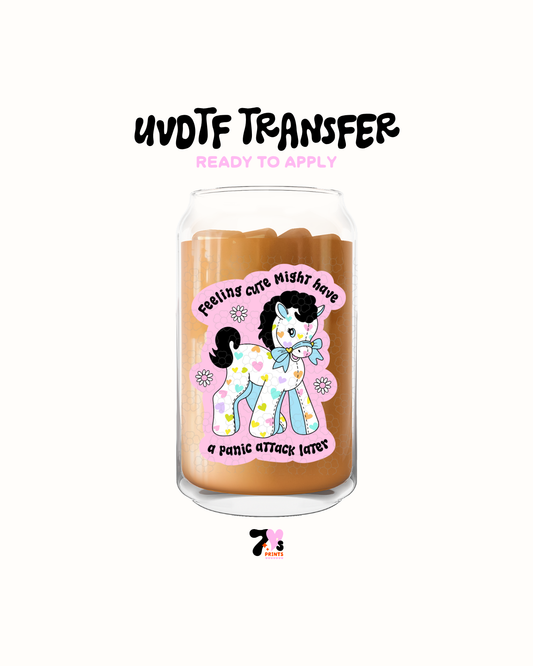 Feeling cute might have a panic attack- UVDTF Decal