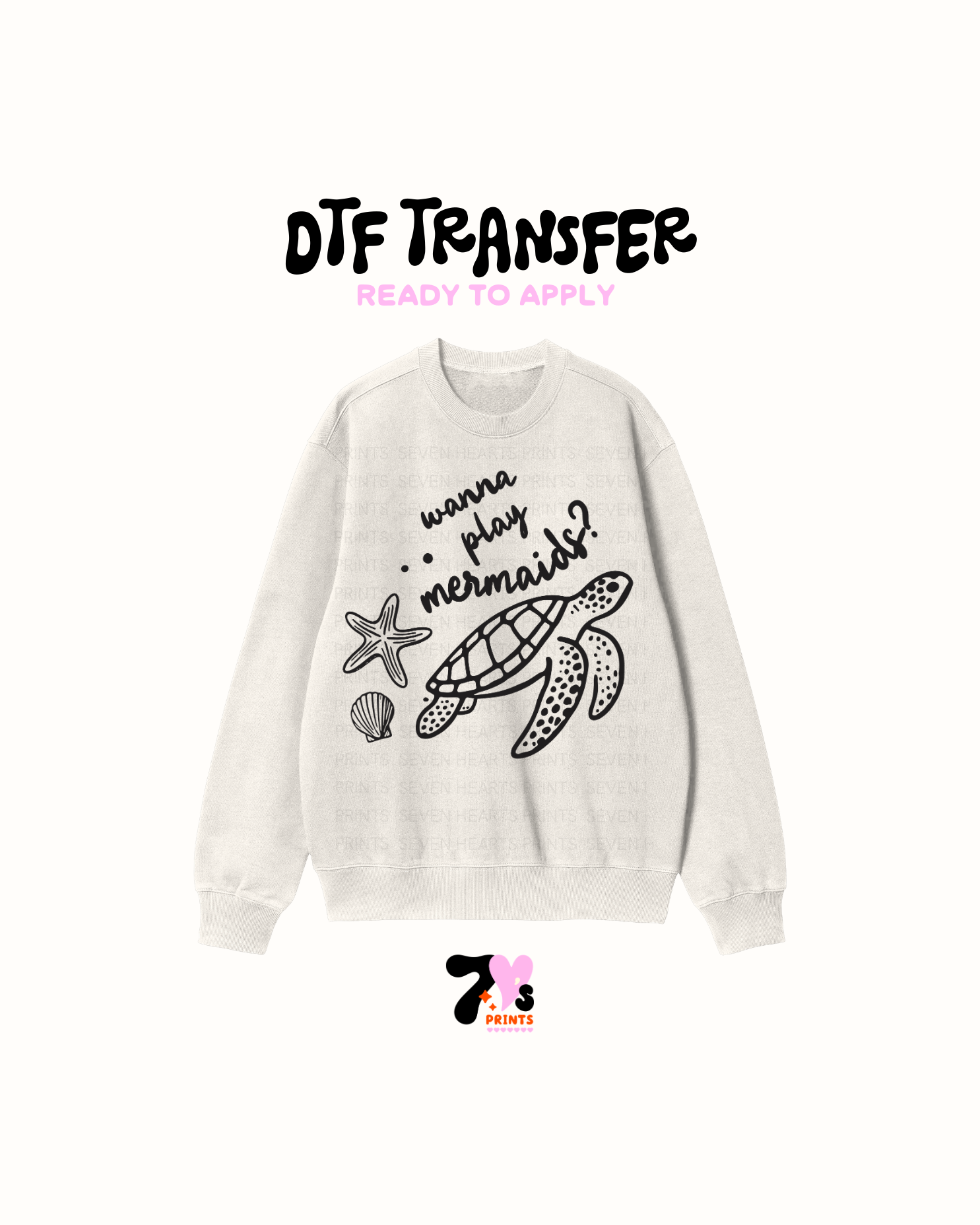 Wanna play mermaid - DTF Transfers