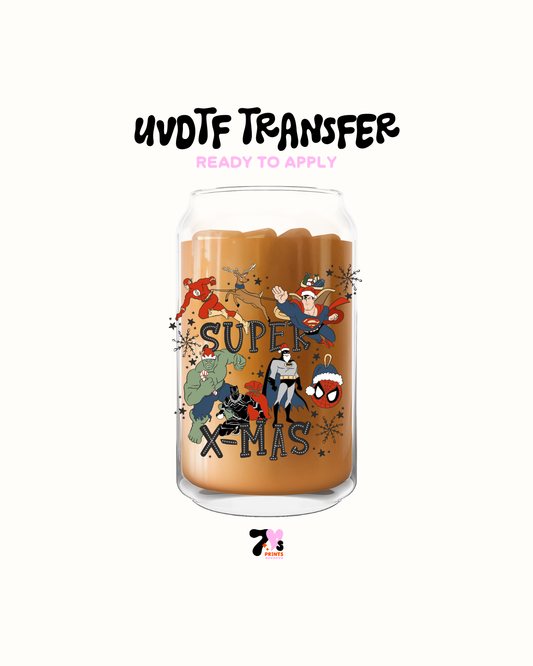 Super Xmas  - UVDTF Decal