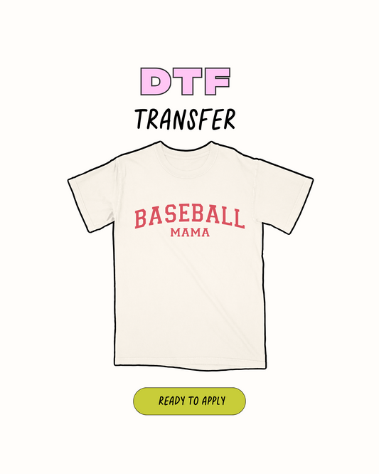Mamá de béisbol - Transferencia DTF