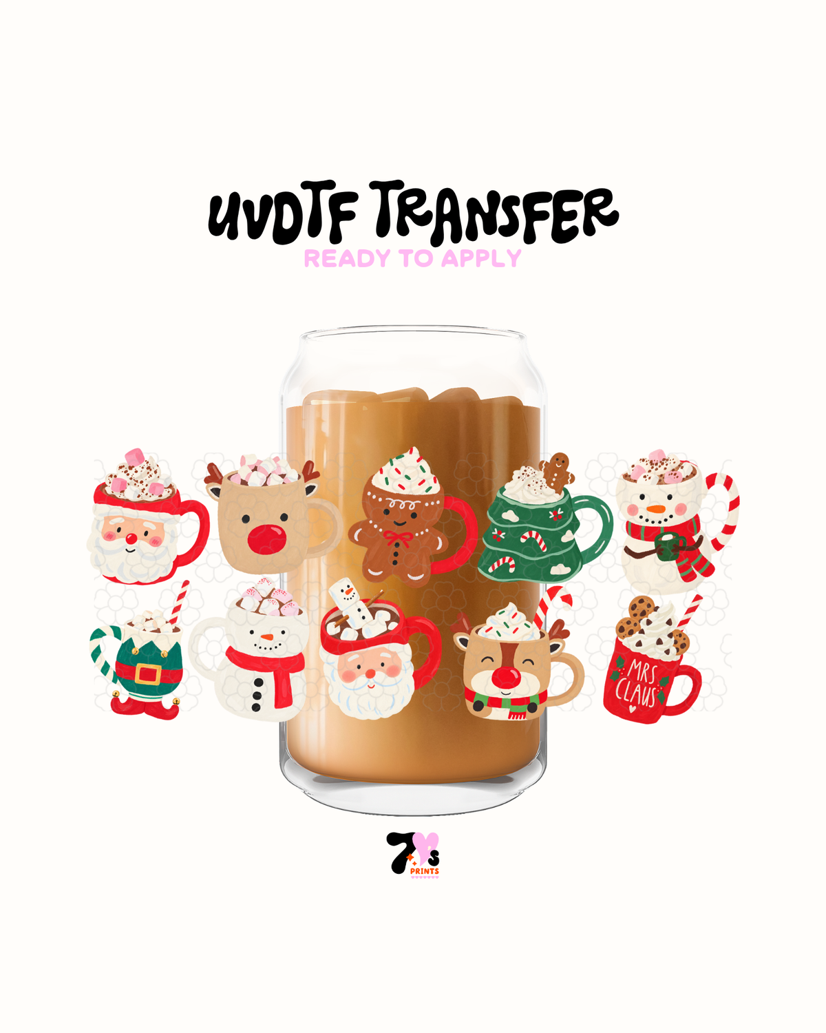 MRs clause peppermint mocha - UVDTF Wrap