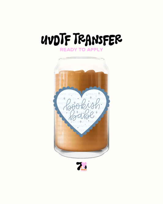 Bookish Babe Blue - UVDTF Decal