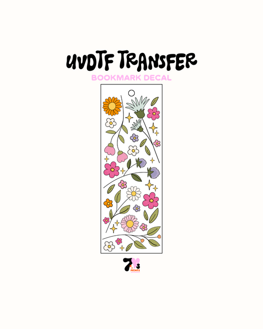 Flower Garden - UVDTF Bookmark Decal