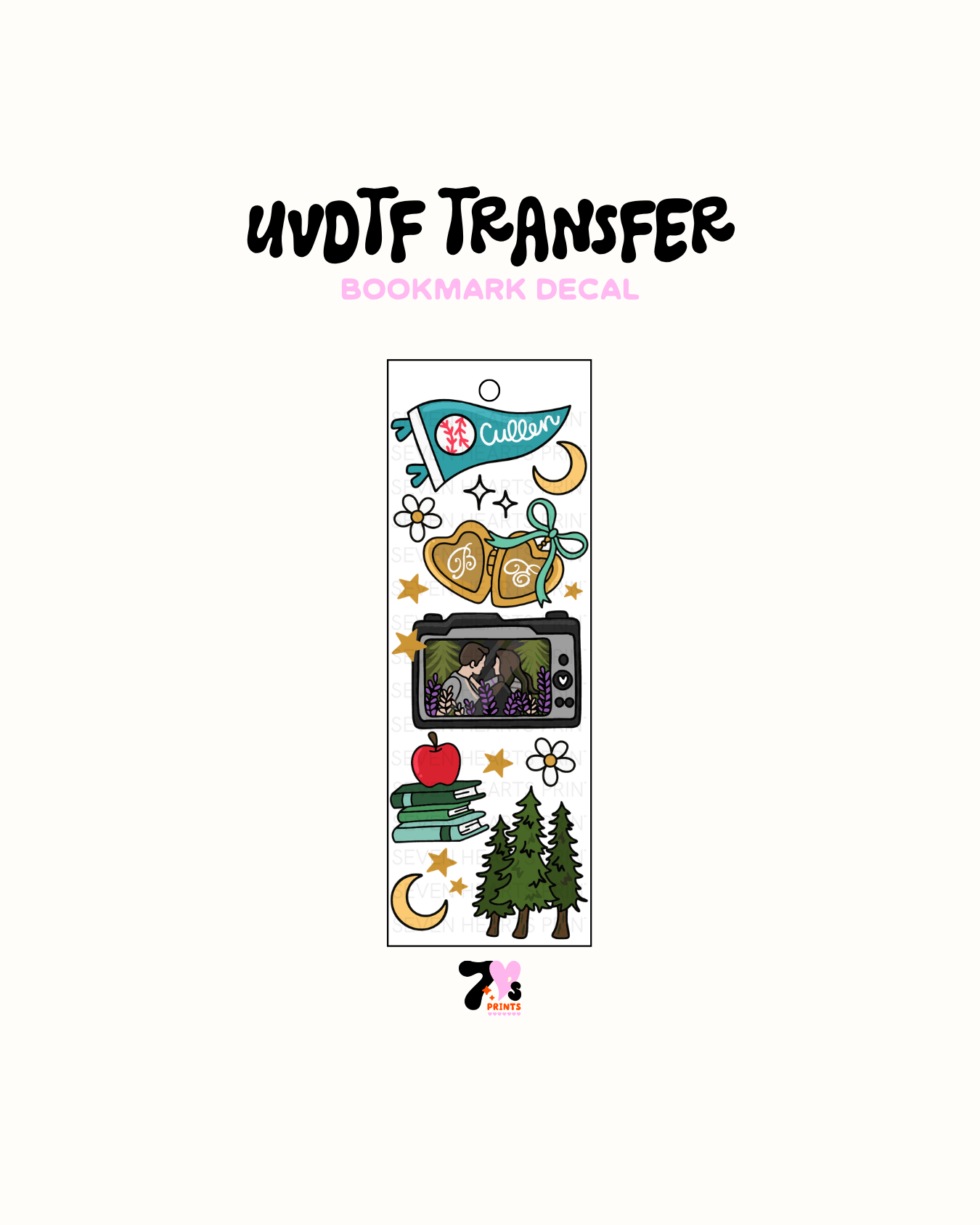 UVDTF Bookmark Decal #345