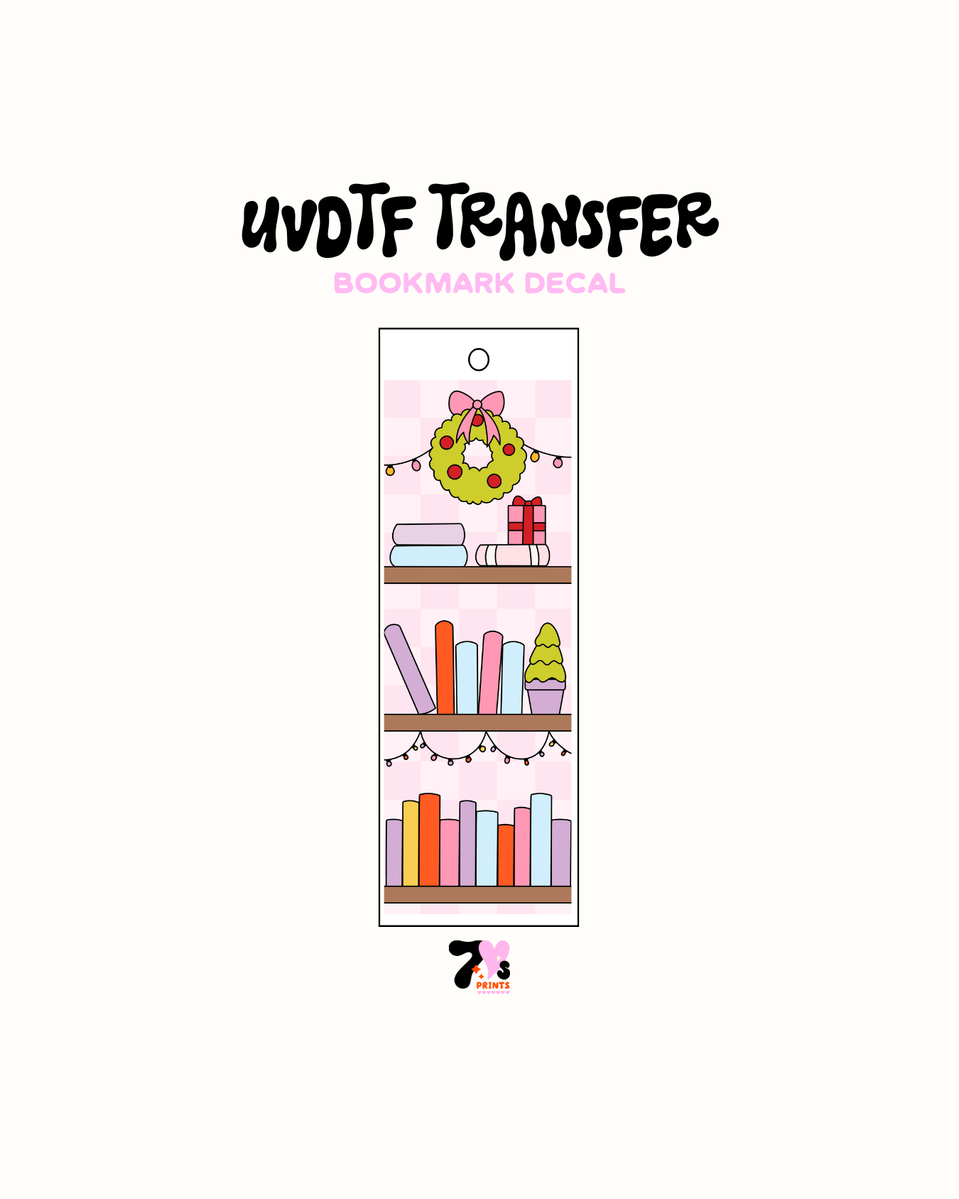 Book Shelf - UVDTF Bookmark Decal