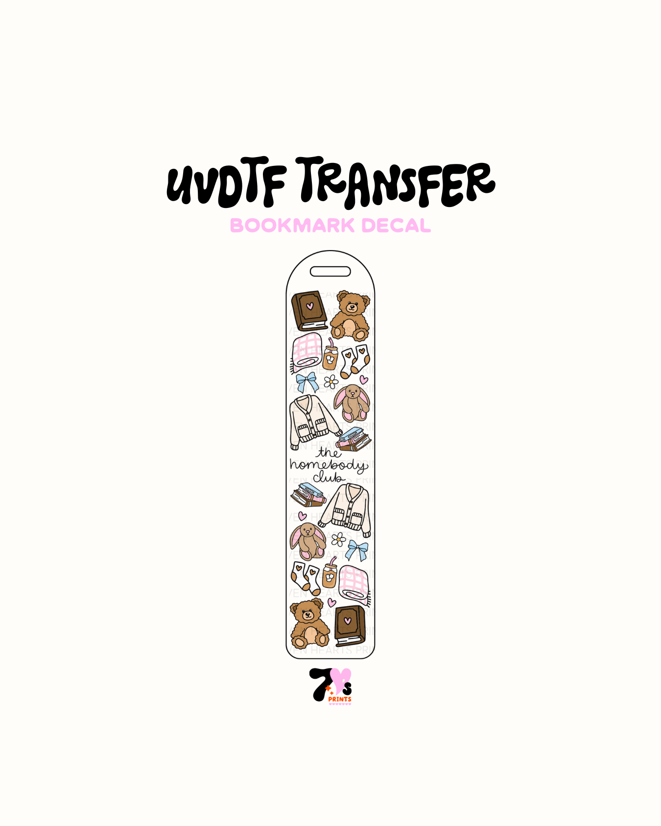 The homebody club - UVDTF Bookmark Decal