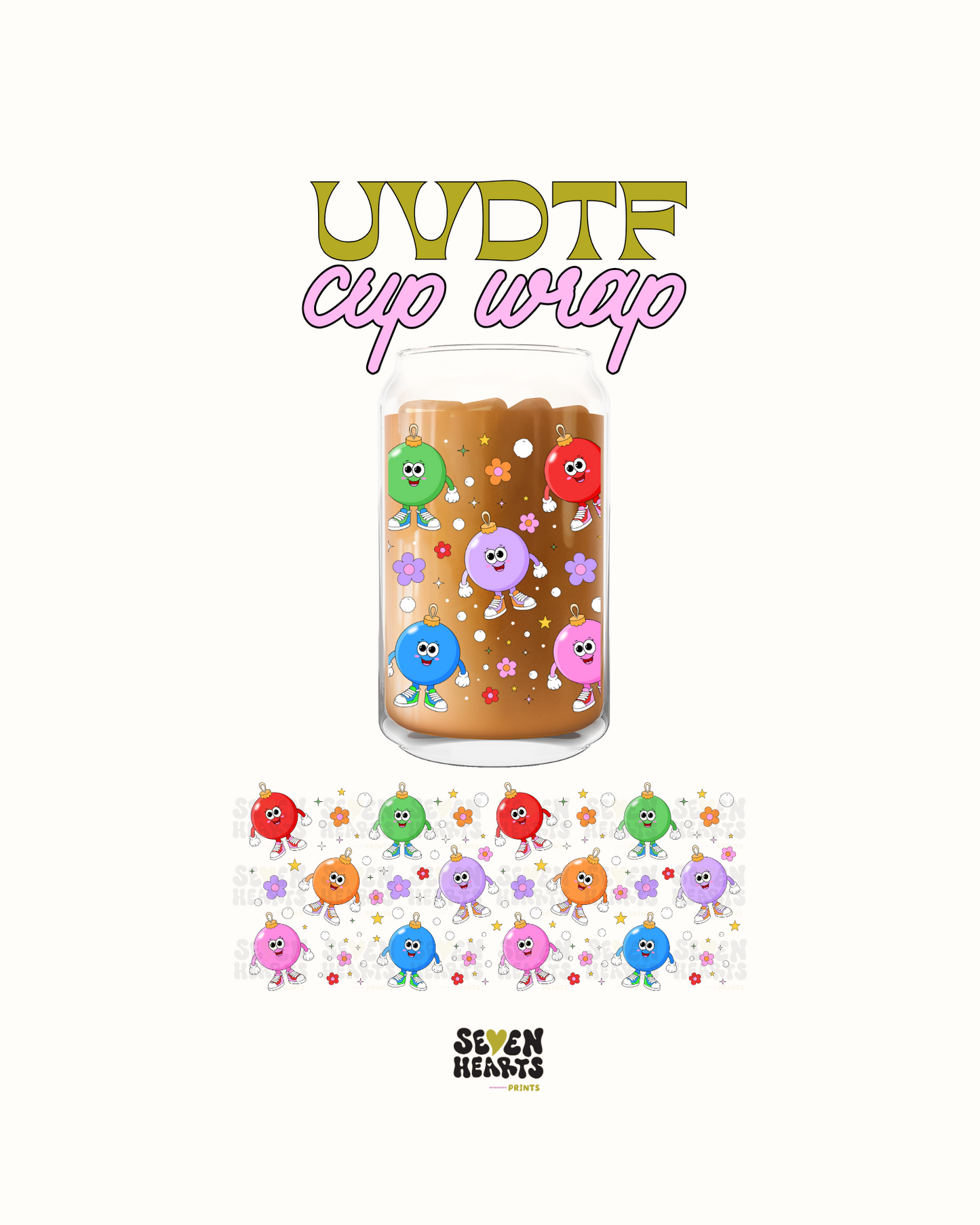 Ornaments and flowers - UVDTF