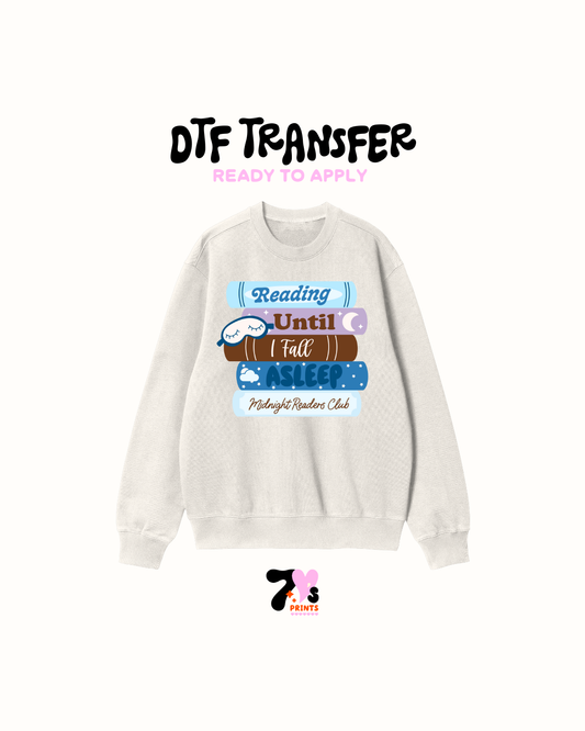 Reading until fall - DTF Transfers