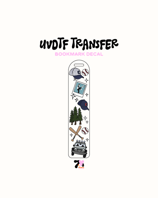 Twilight Baseball - UVDTF Bookmark Decal