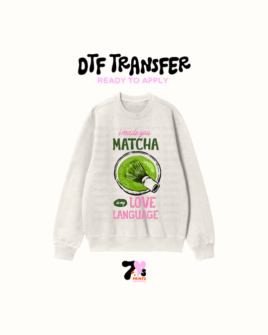 I made matcha- DTF Transfers