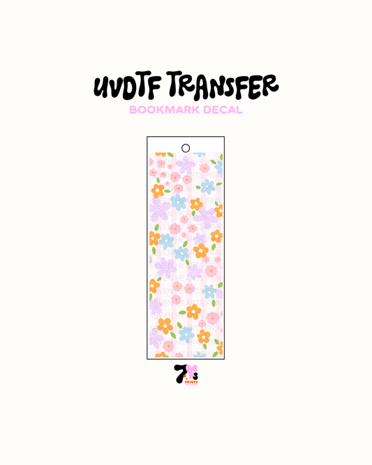 Spring Flowers (Solid) - UVDTF Bookmark Decal