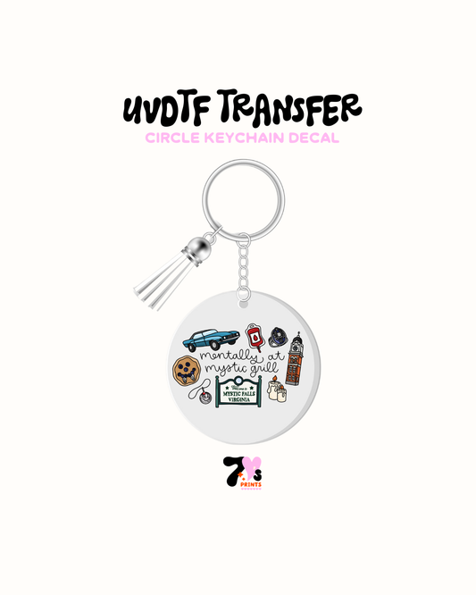 Mentally at Mystic Girll - Round Keychain Set of 5