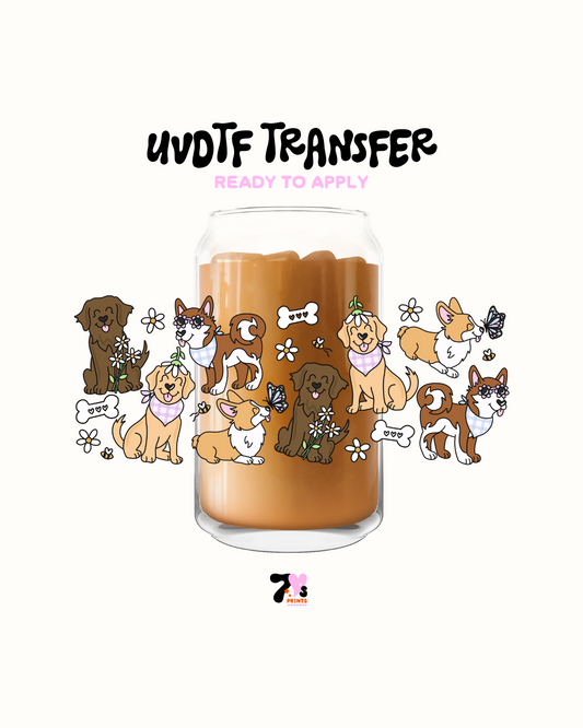 Spring pups - UVDTF Wrap