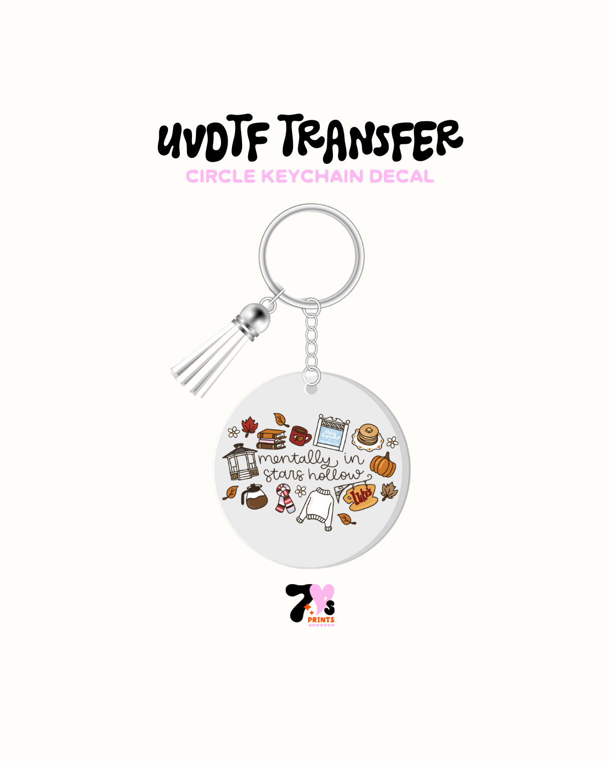 Mentally at Stars Hollow - Round Keychain Set of 5