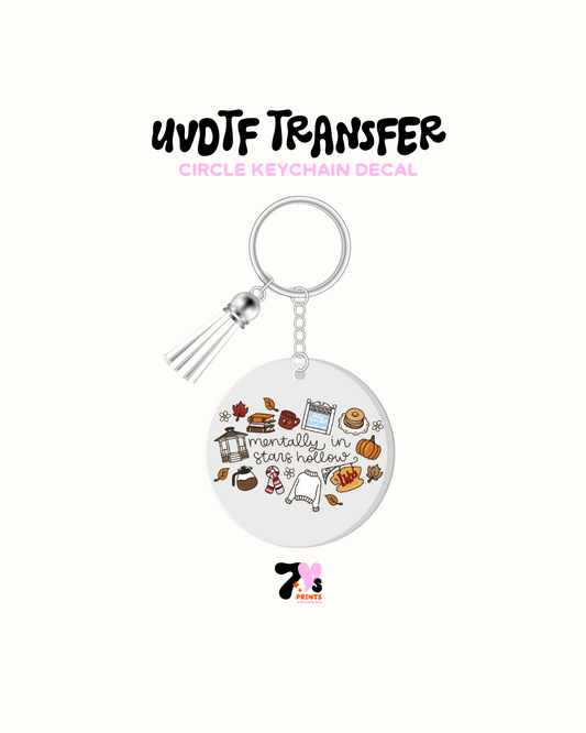 Mentally at Stars Hollow - Round Keychain Set of 5