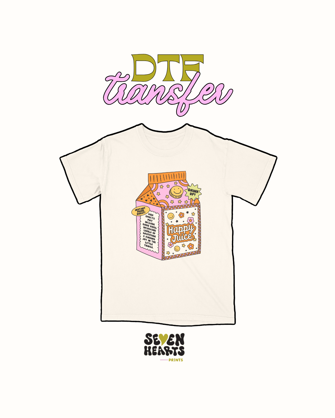 Happy juice Pink - DTF Transfer