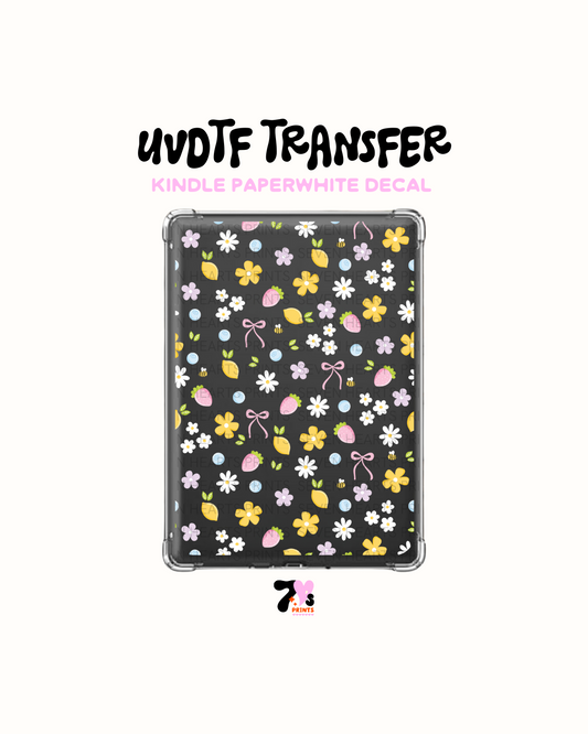 Lemons and flowers  - UVDTF Kindle Decal