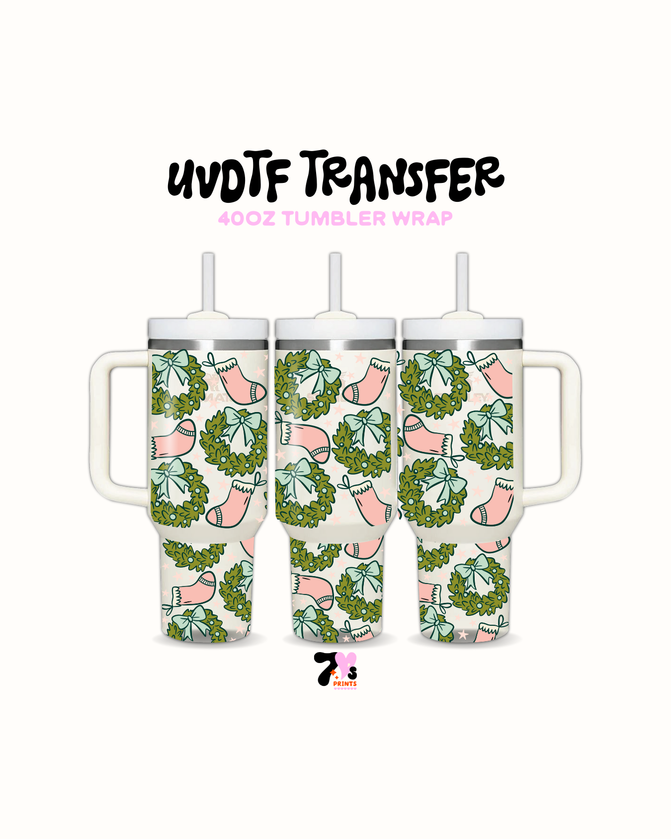 Wreath xmas - UVDTF Wrap