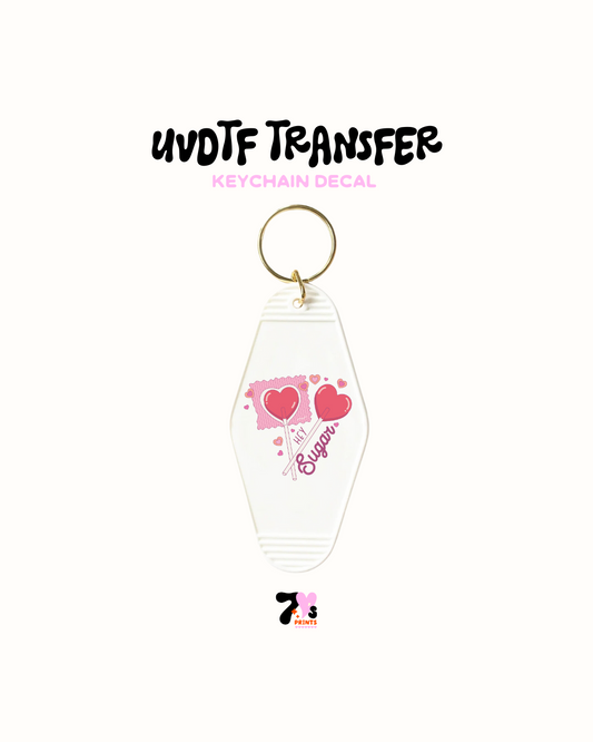 Candy sugar - Keychain Decal Set of 5 UVDTF
