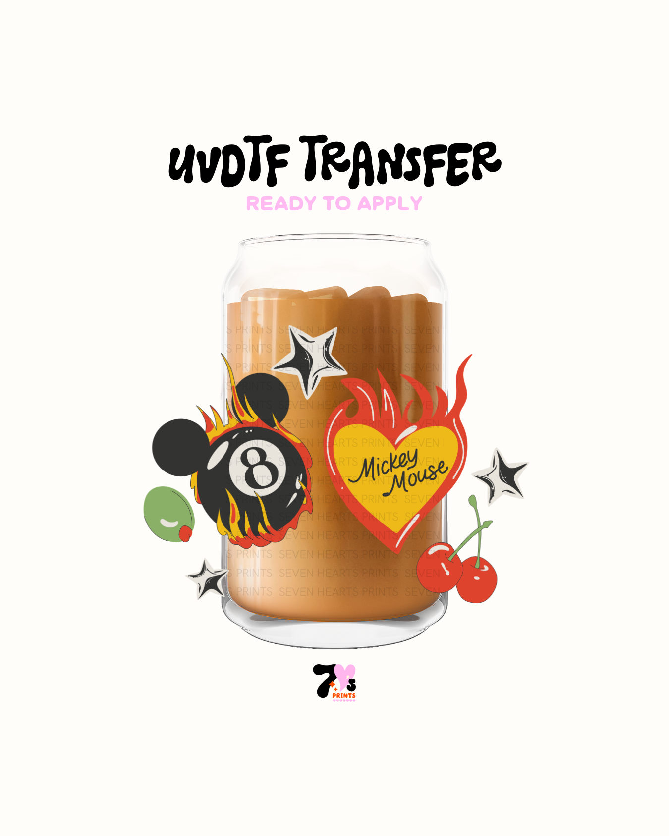 Heat magic heart - UVDTF Decal