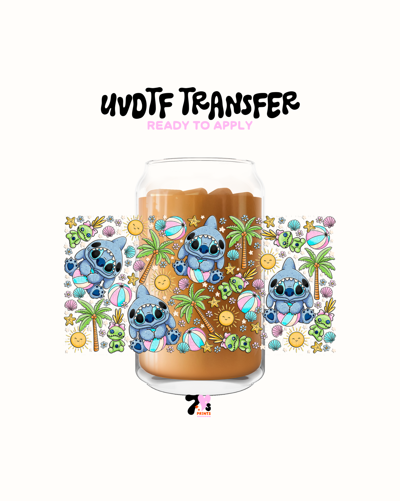 Cute Blue guy- UVDTF Wrap